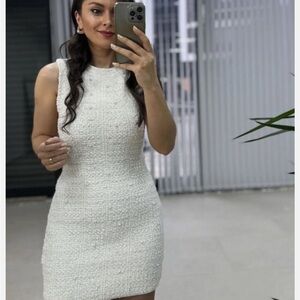 Zara pearl mini dress